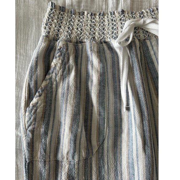 Rewash Strip Linen Casual Pants Sz L - Picture 3 of 8